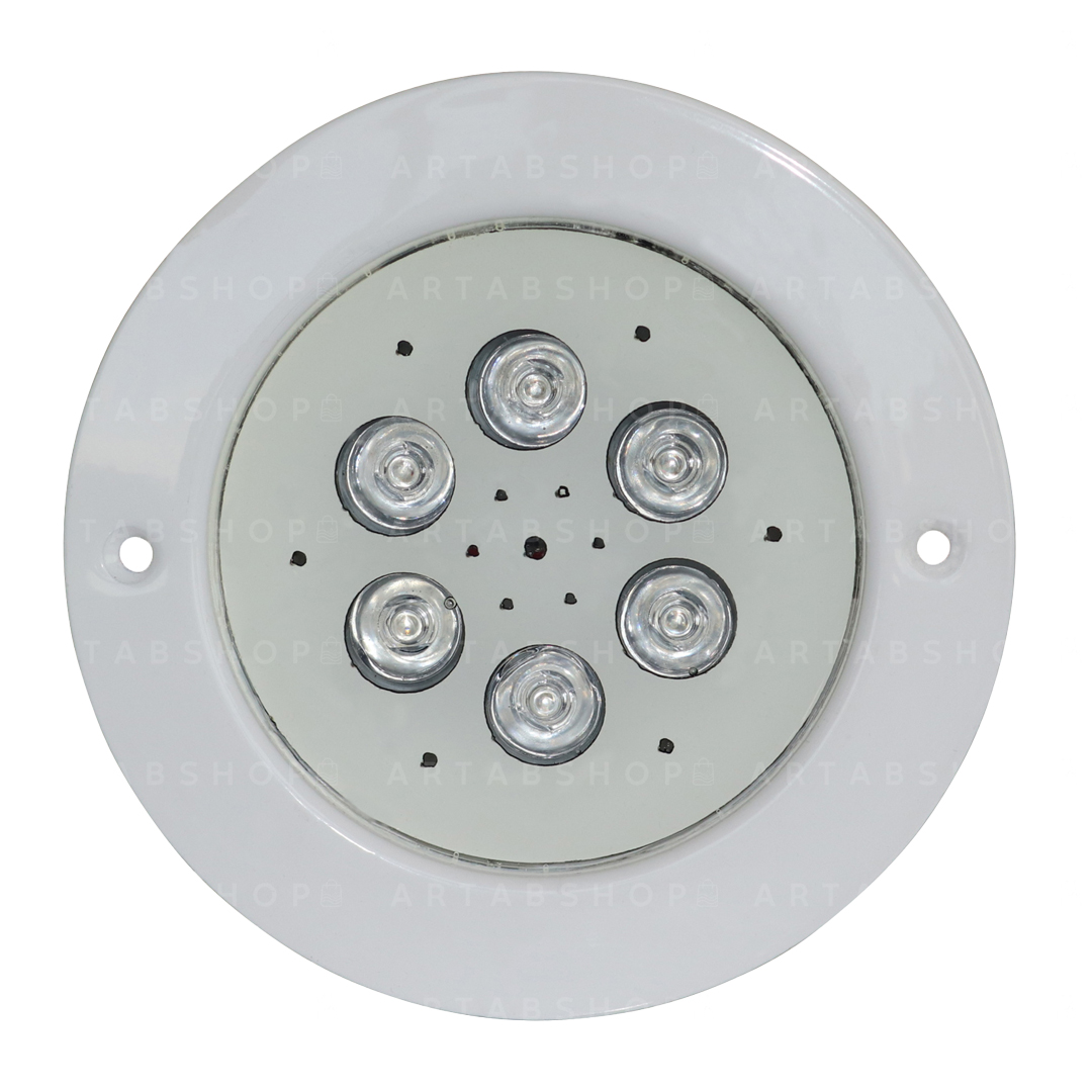 چراغ-توکار-استخری-18-وات-فول-کالر چراغ توکار استخری 18 وات فول کالر