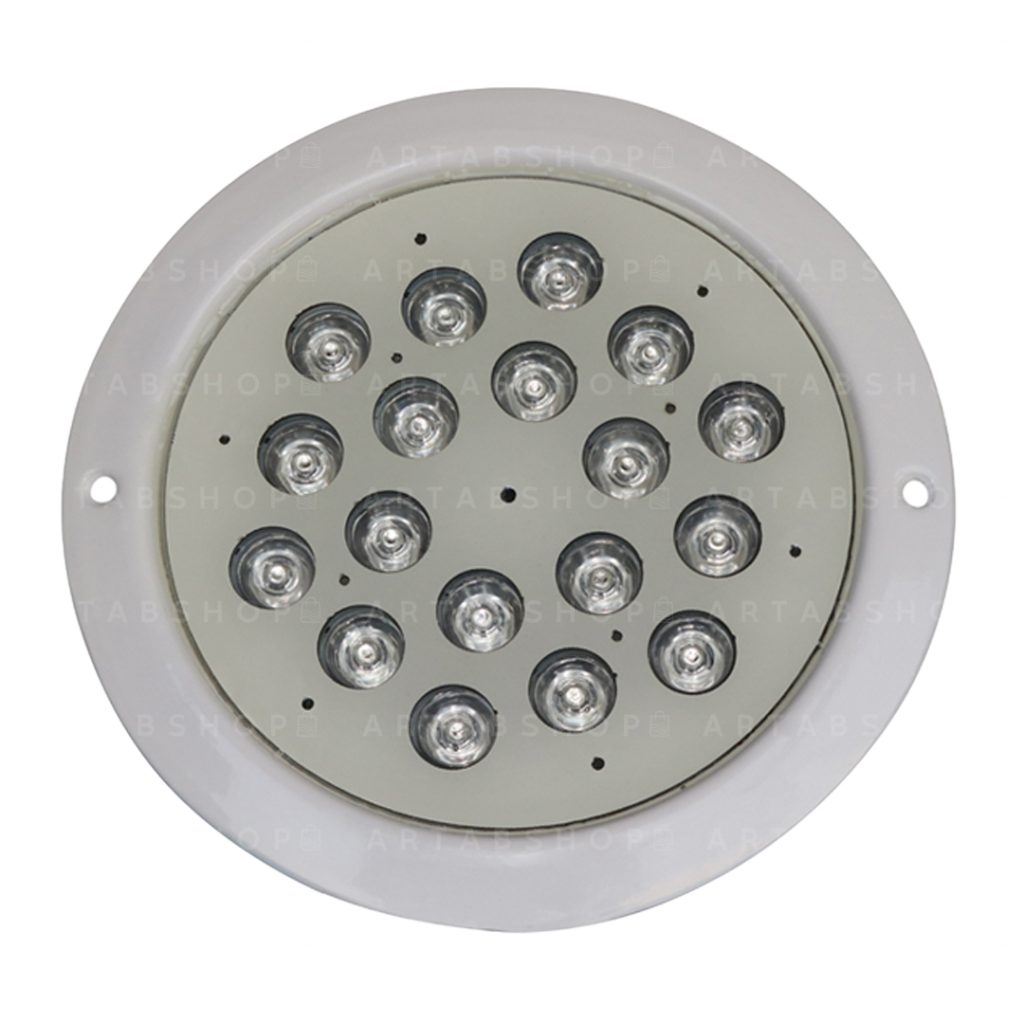 چراغ توکار استخری 18 وات مولتی کالر