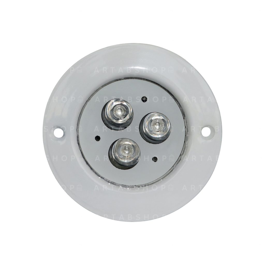 چراغ توکار استخری 9 وات فول کالر