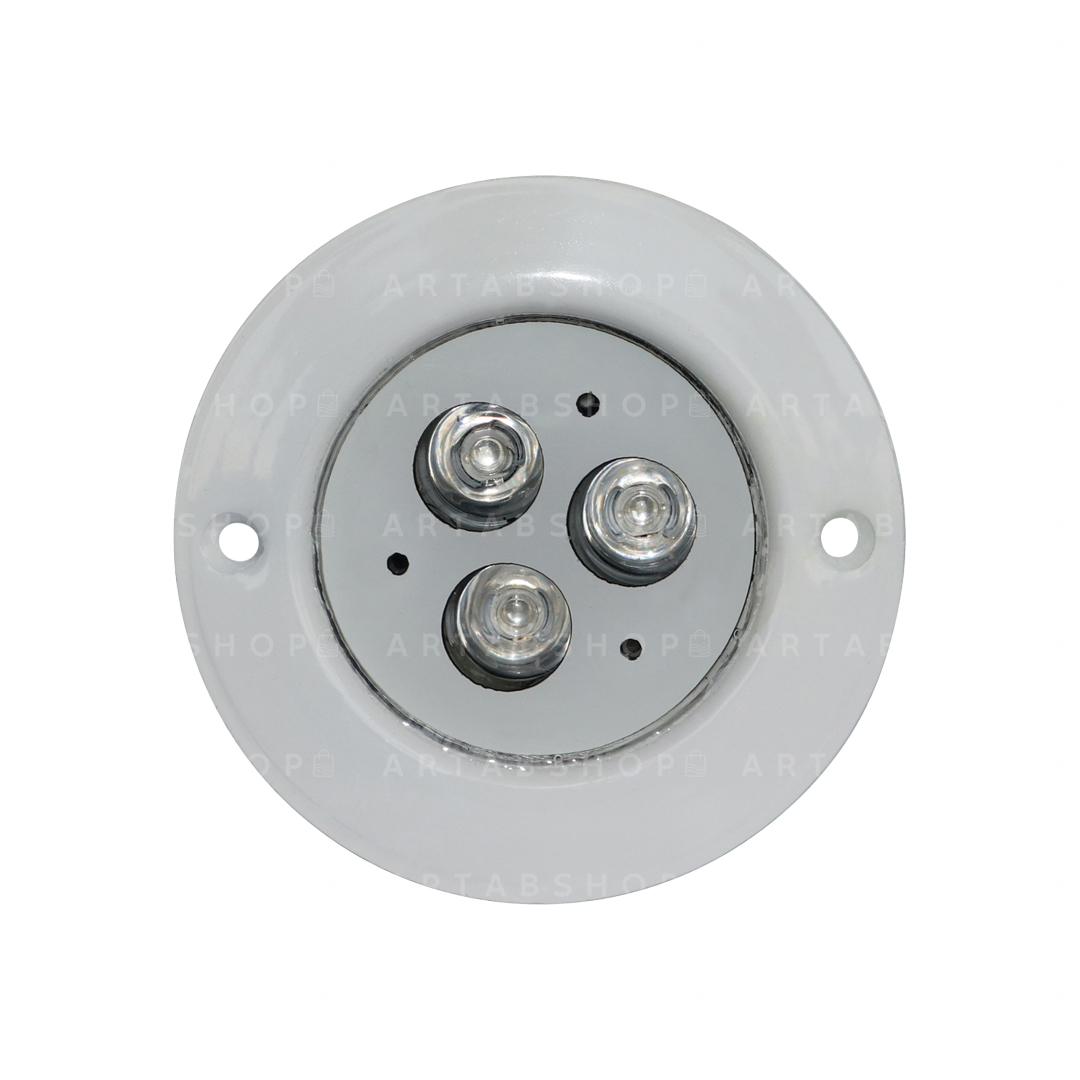 چراغ-توکار-استخری-9-وات-فول-کالر چراغ توکار استخری 9 وات فول کالر