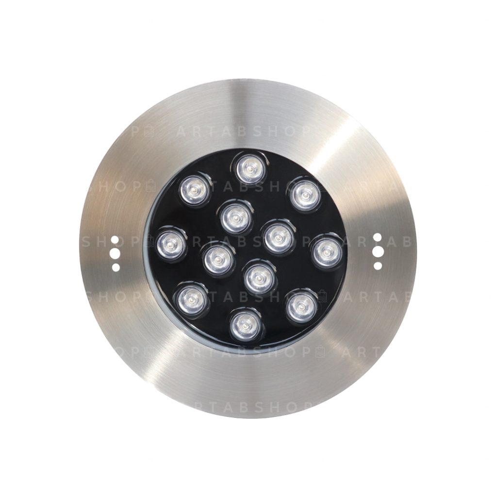 چراغ توکار استخری استیل 24 وات