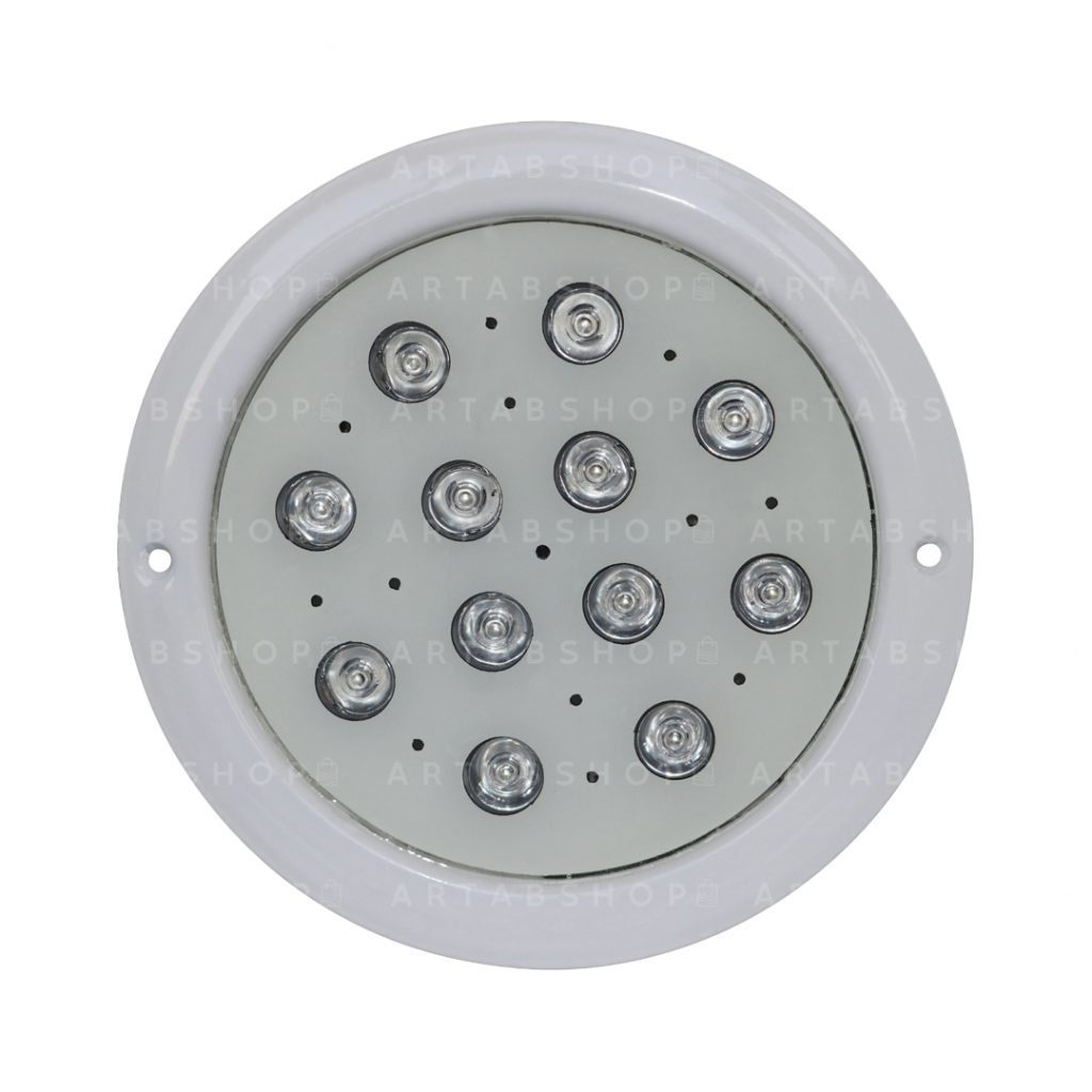 چراغ توکار استخری تک رنگ 12 وات