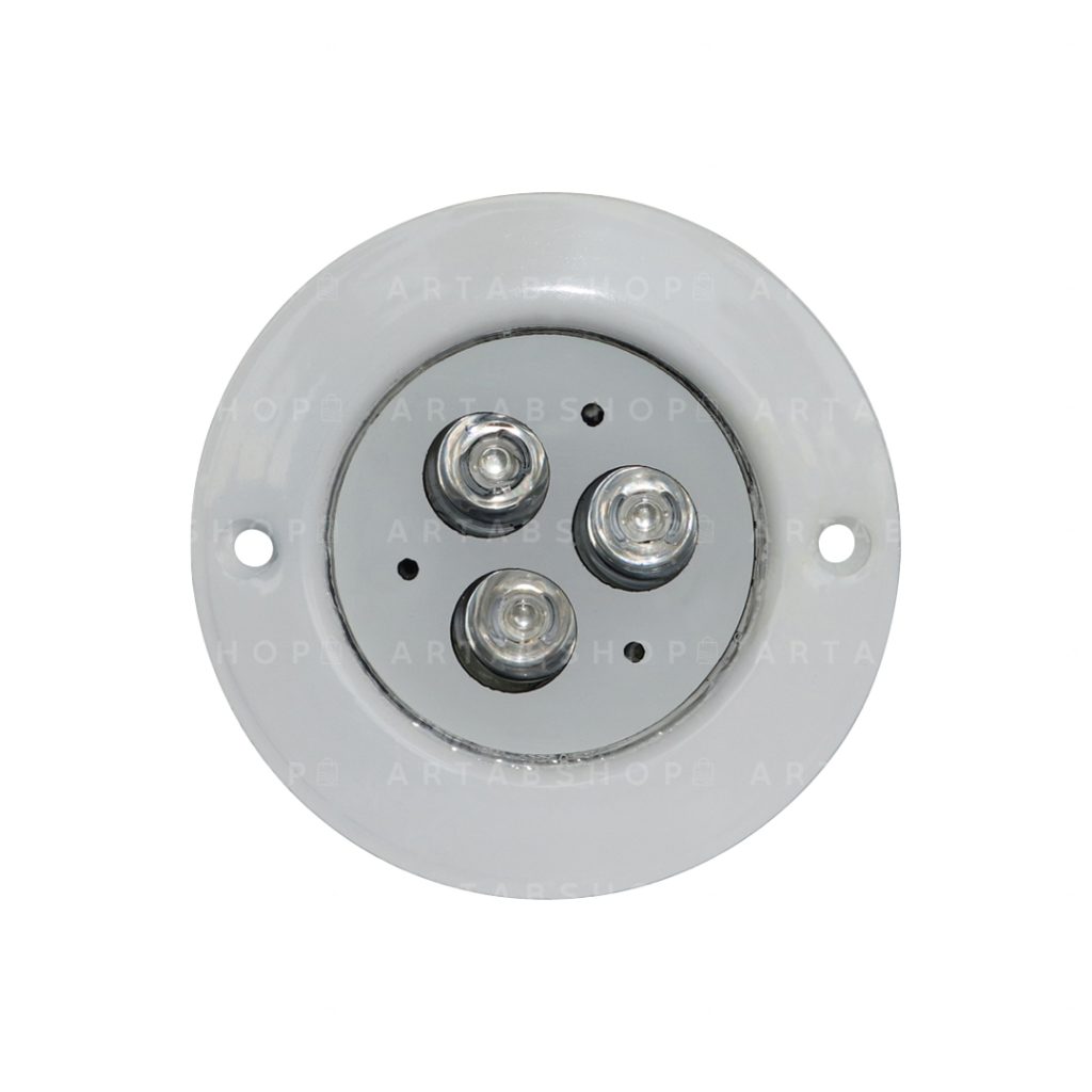 چراغ توکار استخری تک رنگ 3 وات