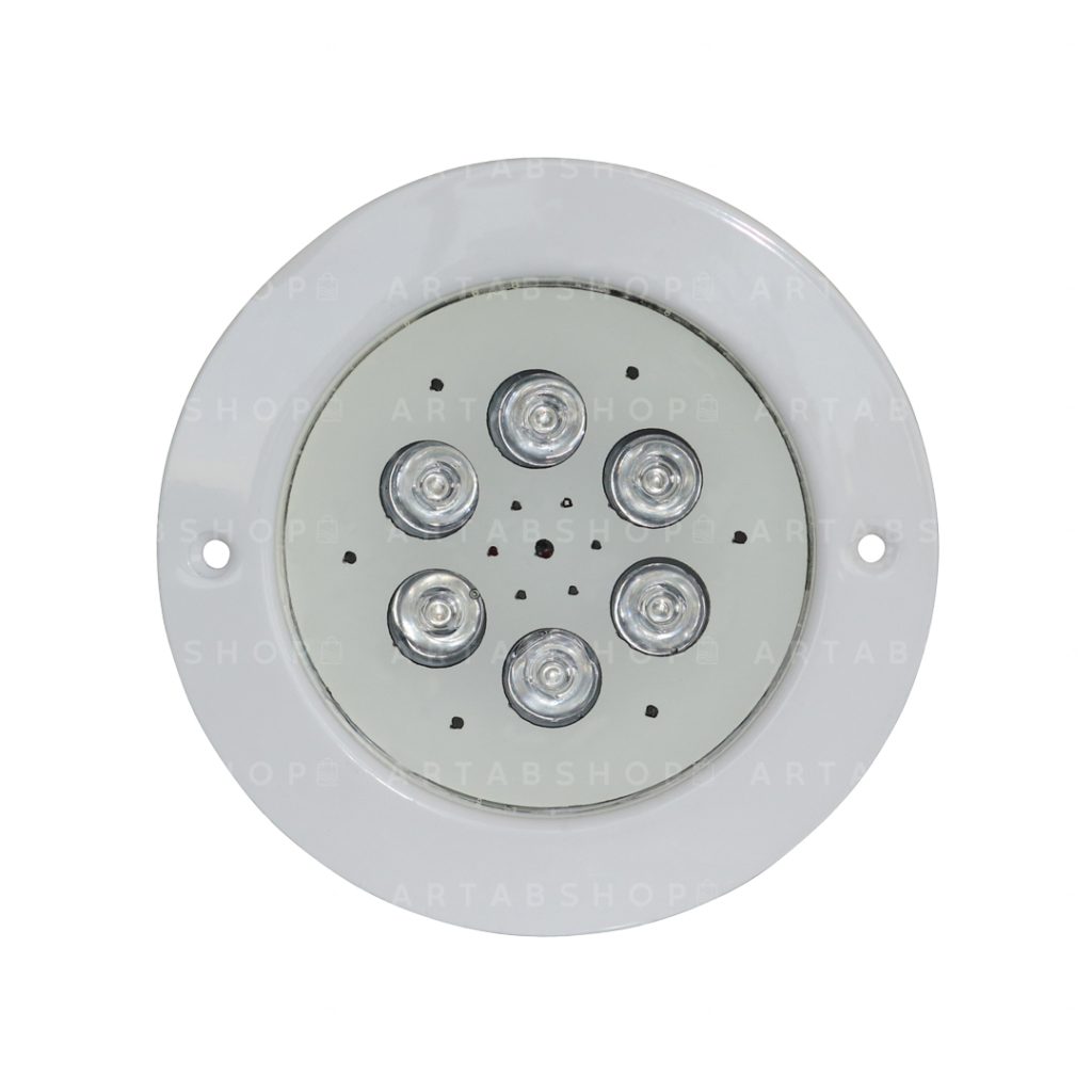 چراغ توکار استخری تک رنگ 6 وات