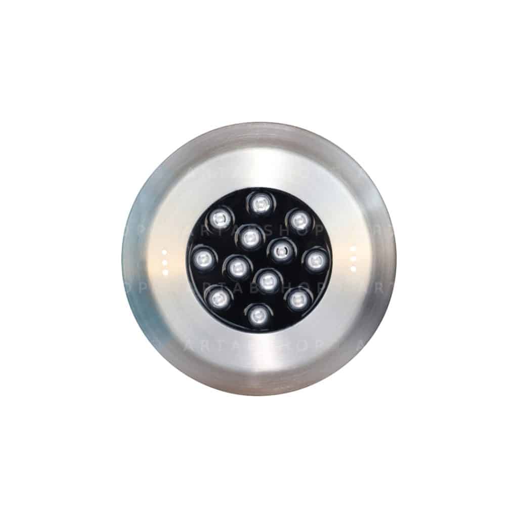 چراغ فلت استخری استیل 36 وات فول کالر