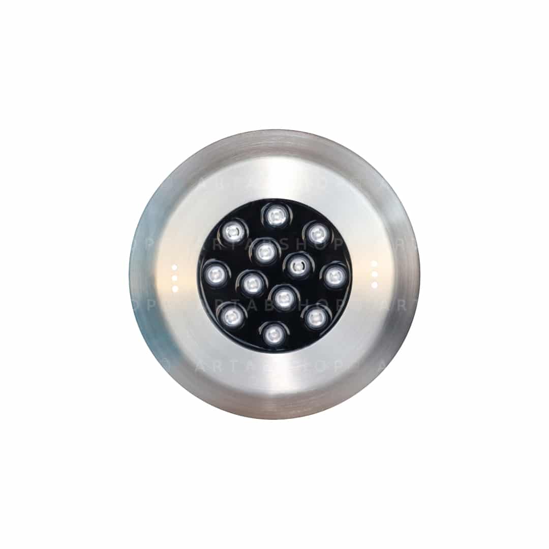 چراغ-فلت-استخری-استیل-36-وات-فول-کالر چراغ فلت استخری استیل 36 وات فول کالر