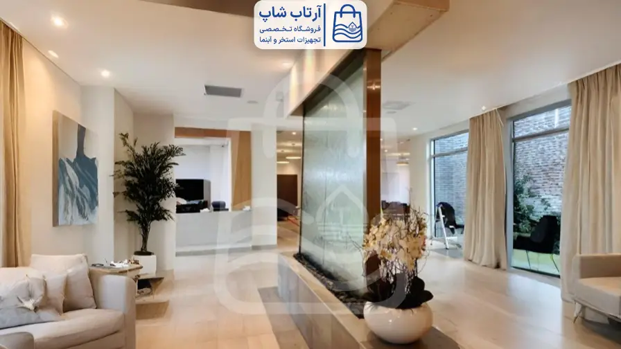 تفاوت ابنما شیشه ای با آبنمای سنگی و استیل ابنما شیشه ای