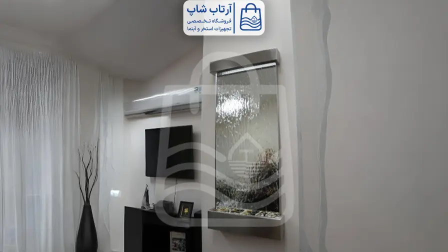 تفاوت ابنما شیشه ای با آبنمای سنگی و استیل ابنما شیشه ای