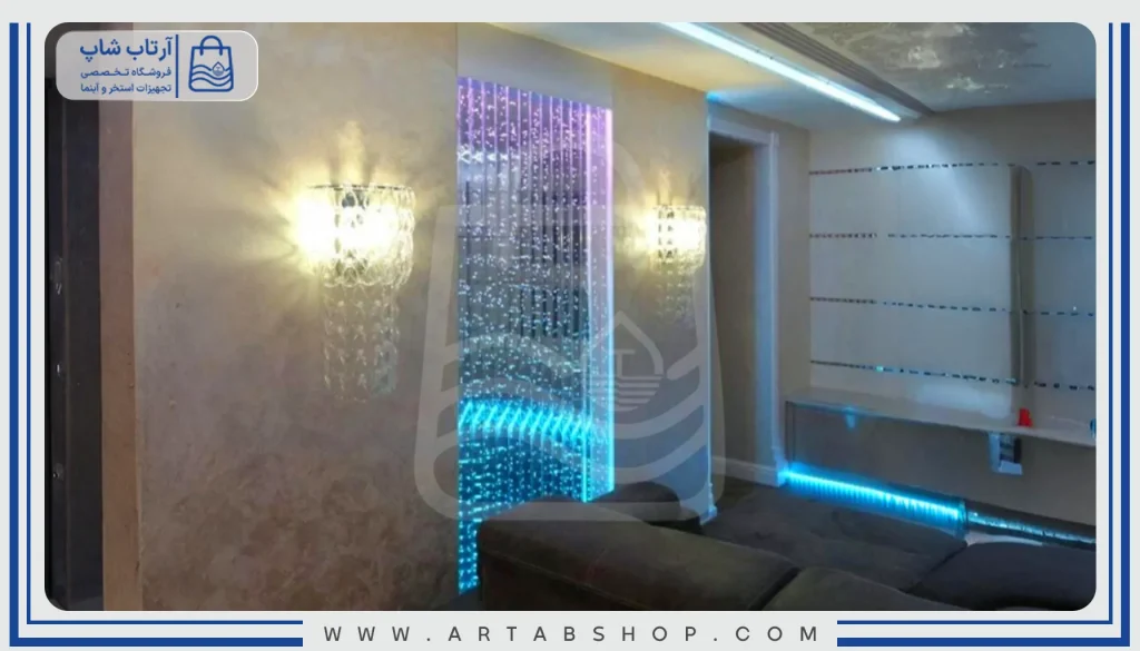 آبنمای حبابی رنگی