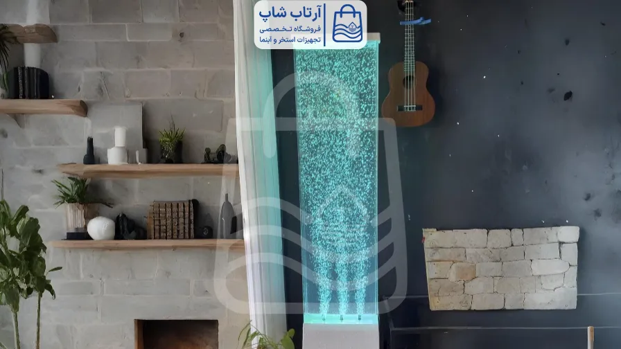 آبنماهای حبابی جذابیت و آرامش در فضای داخلی خانه آبنماهای حبابی