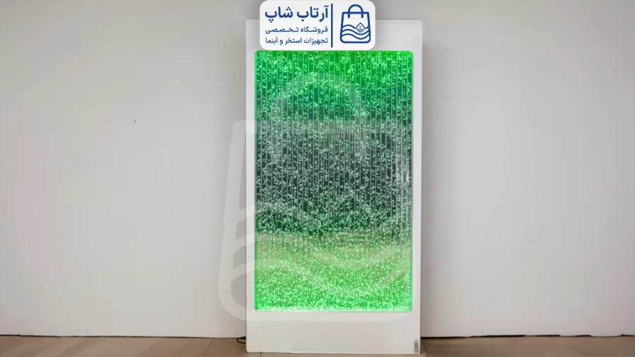 آبنما حبابی رنگی | ترکیب نورپردازی LED و آب در دکوراسیون مدرن آبنما حبابی