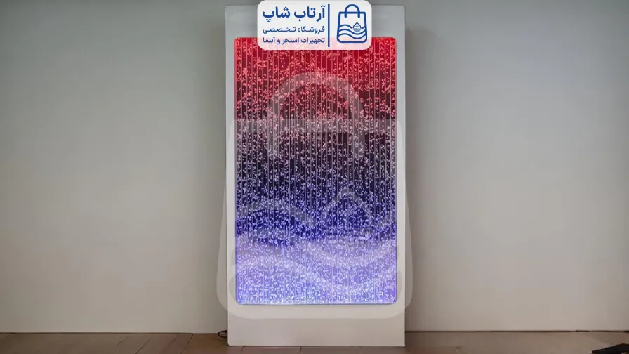 آبنما حبابی رنگی | ترکیب نورپردازی LED و آب در دکوراسیون مدرن آبنما حبابی