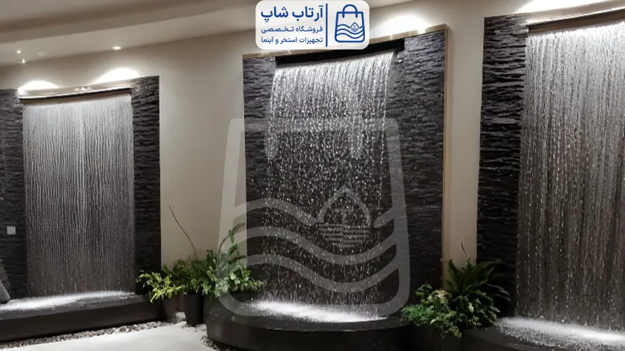 آبنما بارانی در فضاهای داخلی ترکیب زیبایی و آرامش آبنما بارانی