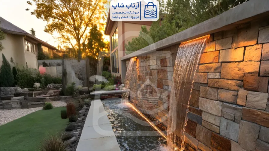 آبنما بارانی در طراحی حیاطهای کوچک خلق فضای دلپذیر آبنما بارانی